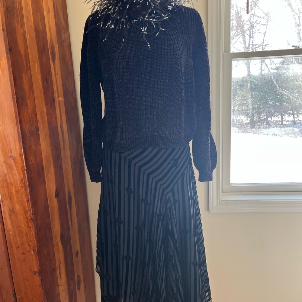 Diane Von Furstenberg Black Asymmetrical Skirt - Picture 7 of 10
